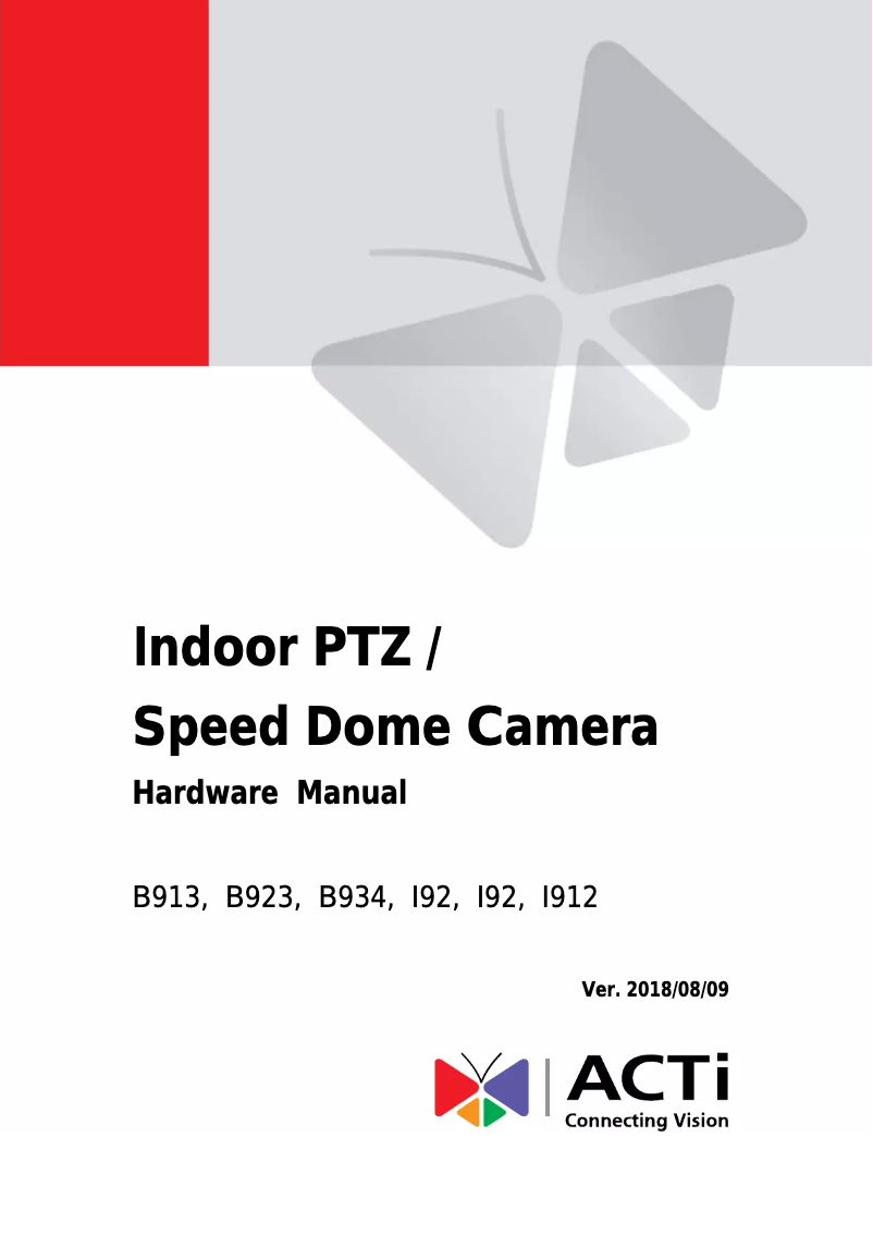 Image de la première page du manuel de l'appareil B913