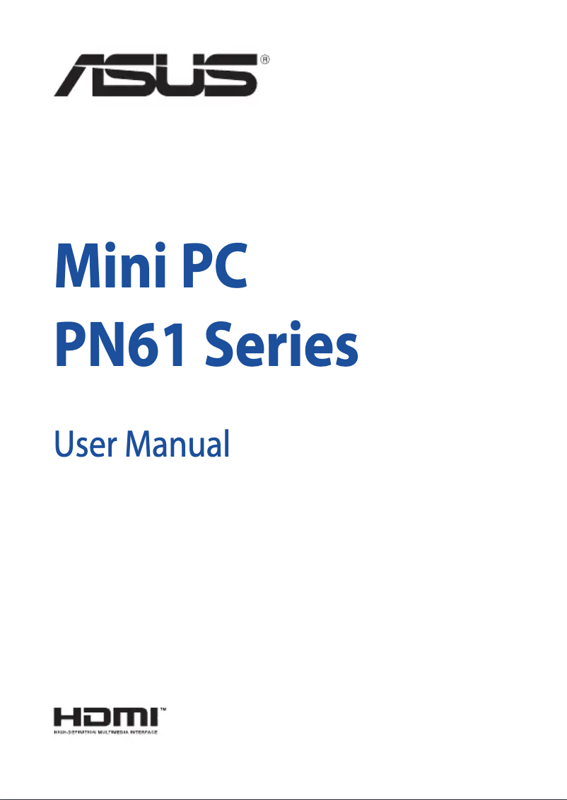 Page 1 de la notice Manuel utilisateur Asus PN61S