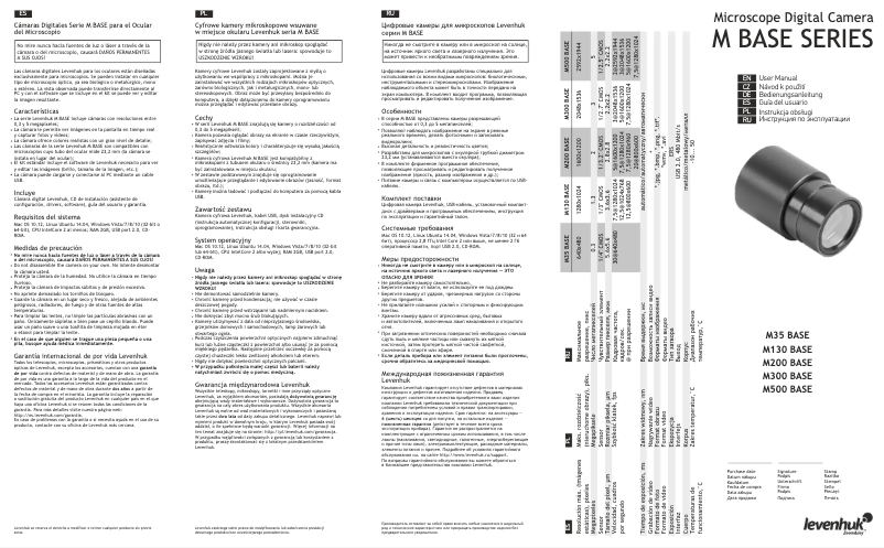 Page n°1 - Manuel utilisateur Levenhuk M500 BASE