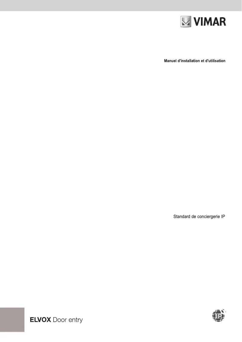 Page n°1 - Manuel utilisateur Vimar ELVOX 40691
