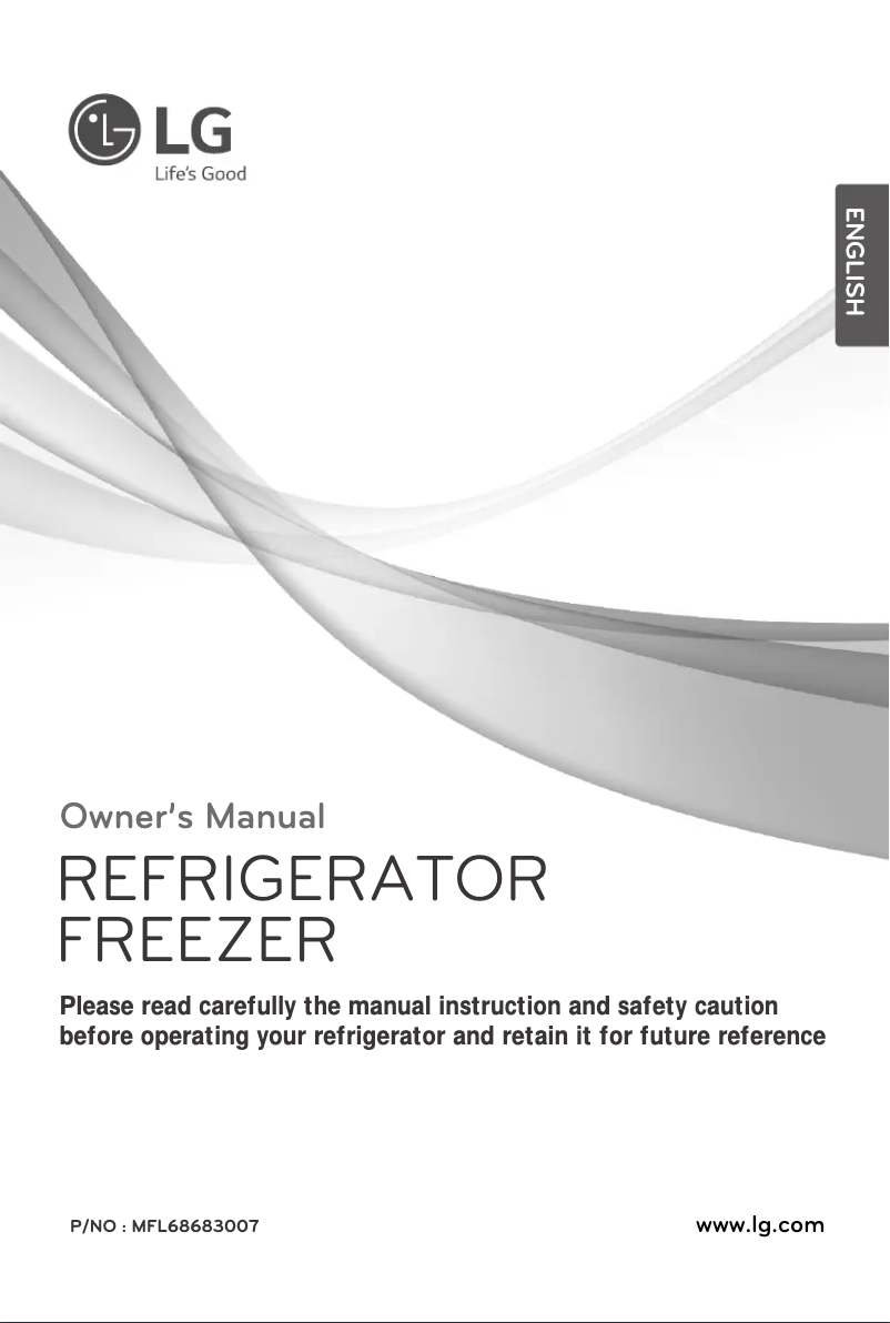 Page 1 de la notice Manuel utilisateur LG GN-B372RLCG