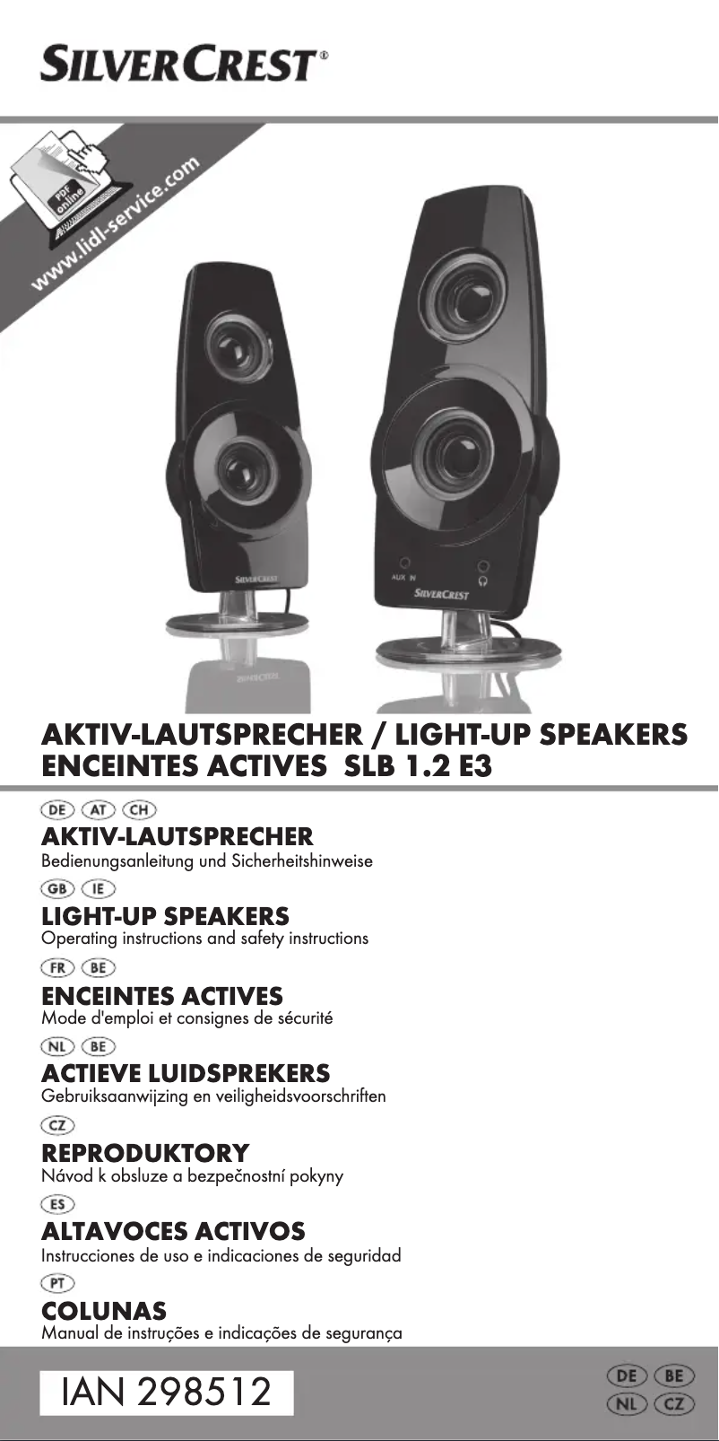 Page 1 de la notice Manuel utilisateur SilverCrest SLB 1.2 E3
