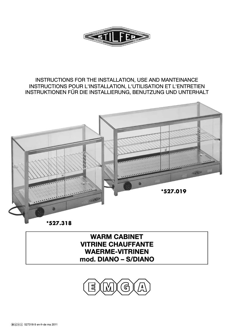 Page n°1 - Manuel utilisateur CaterChef 537.001
