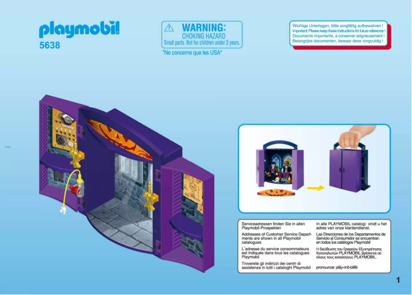 Page 1 de la notice Manuel utilisateur Playmobil City Action 5638