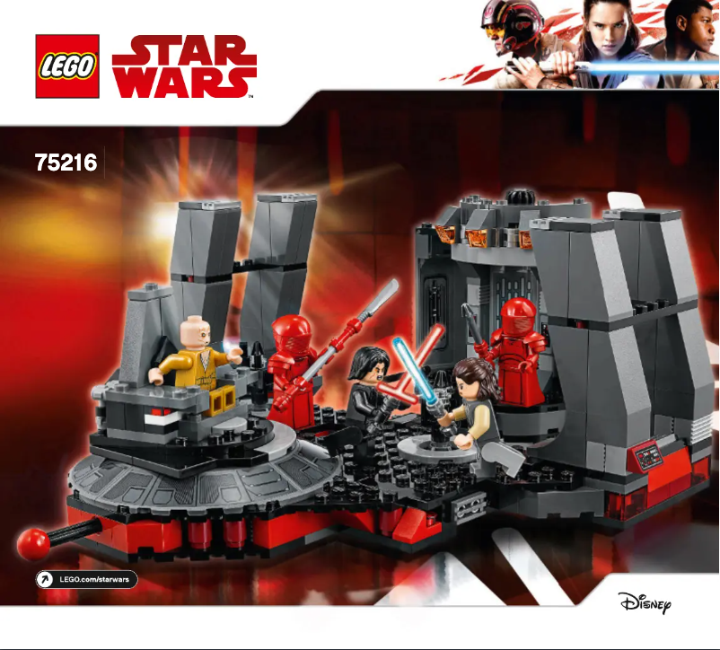 Image de la première page du manuel de l'appareil Star Wars 75216