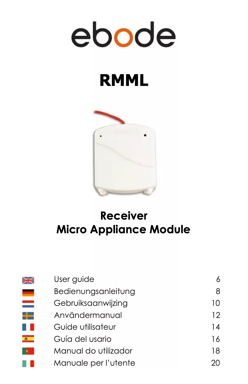 Page n°1 - Manuel utilisateur ebode RMML