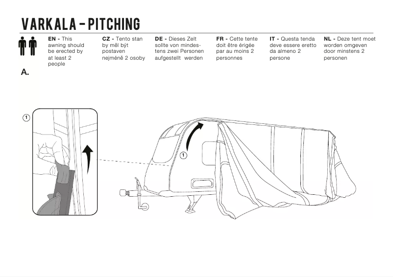 Page 1 de la notice Manuel utilisateur Vango Varkala Connect 360