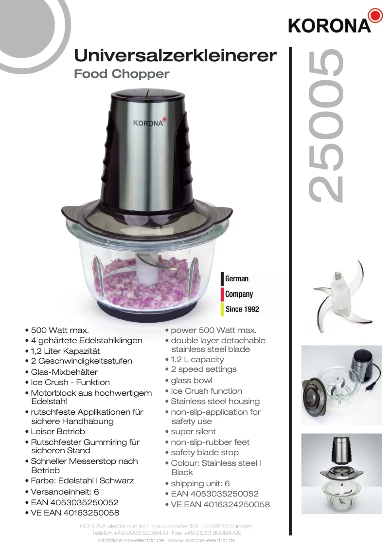 Image de la première page du manuel de l'appareil 25005