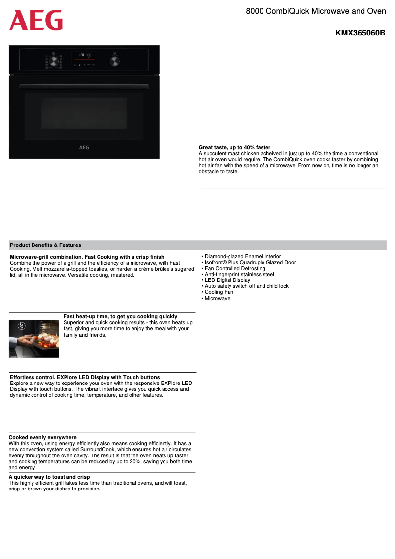 Imagen de la primera página del manual del dispositivo KMX365060B