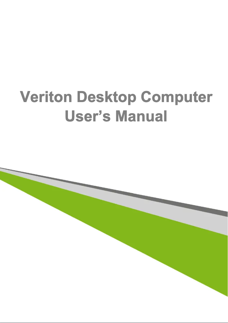 Page n°1 - Manuel utilisateur Acer Veriton 2 VN2120G