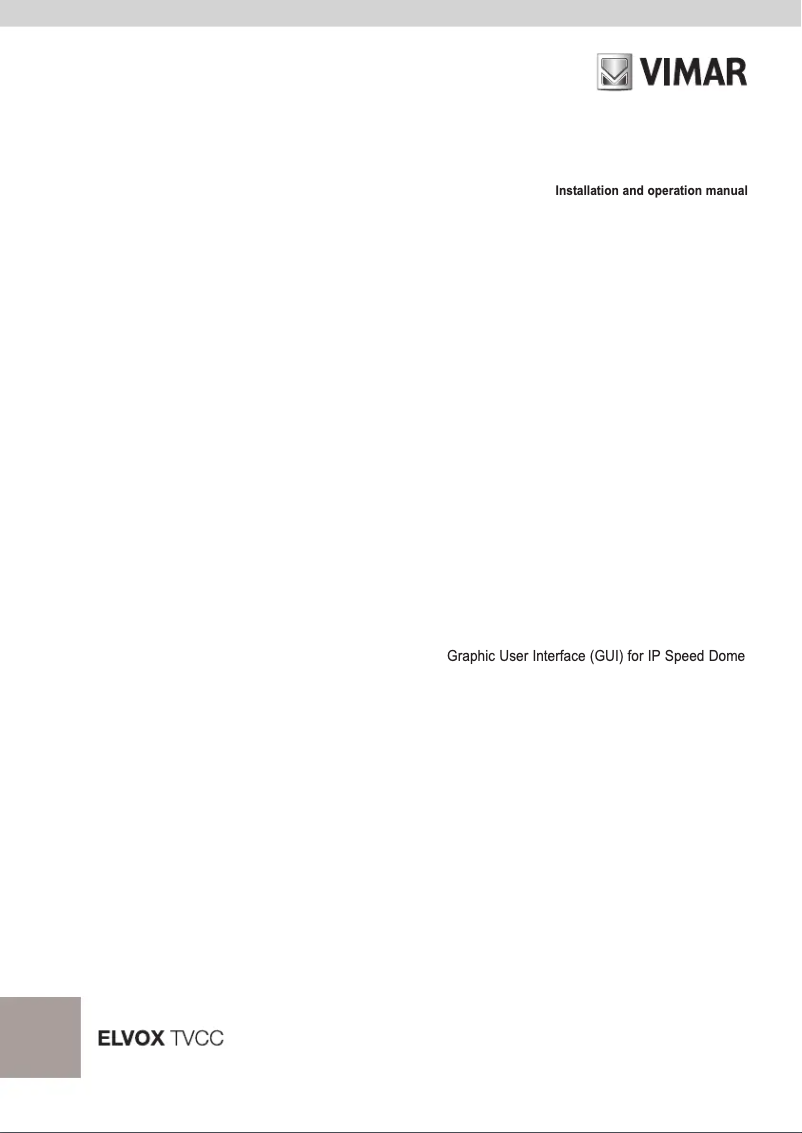 Page 1 de la notice Manuel utilisateur Vimar ELVOX 46235.015B