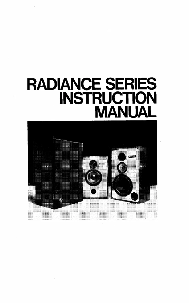 Page n°1 - Manuel utilisateur JBL Radiance 502VX