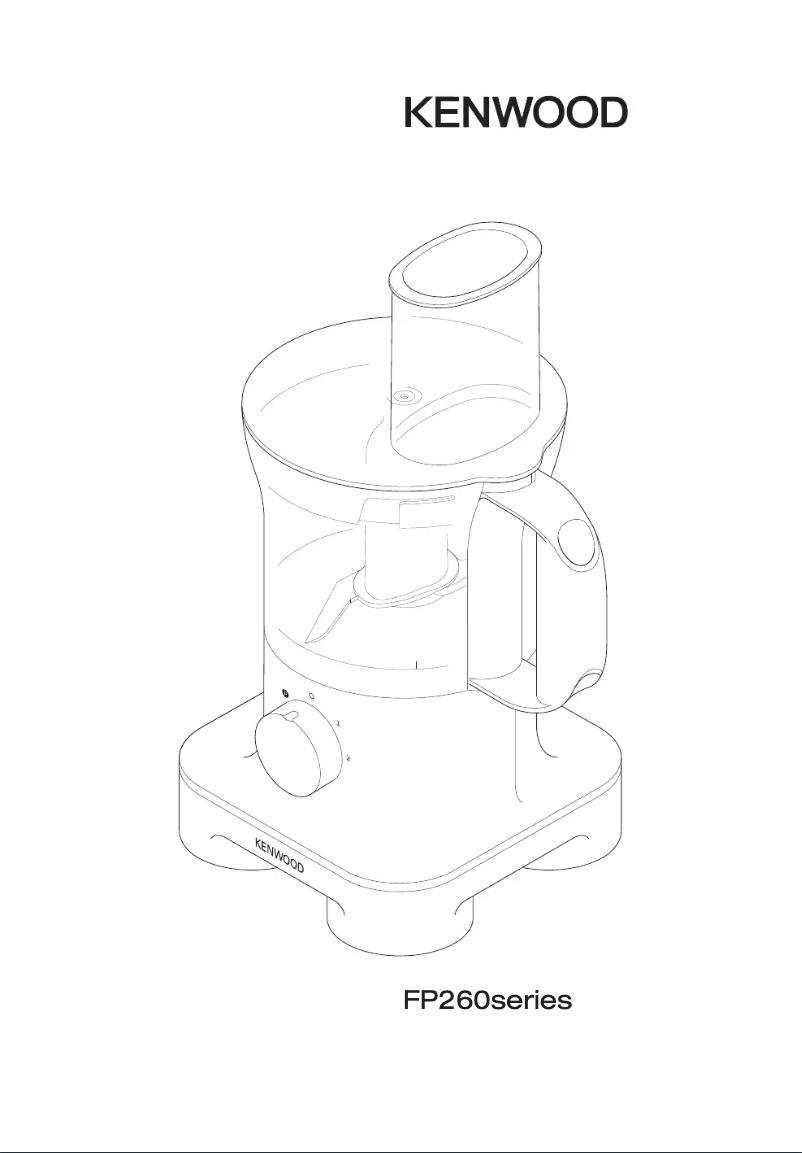 Page 1 de la notice Manuel utilisateur Kenwood FP260
