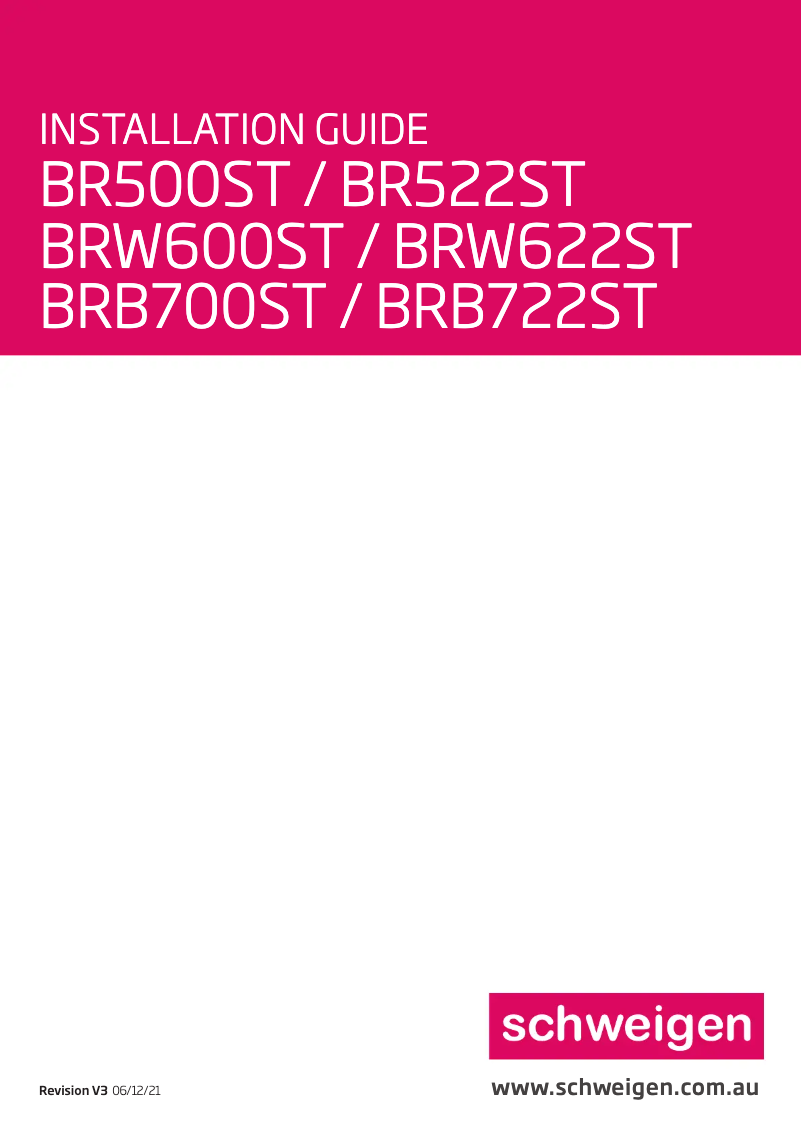 Image de la première page du manuel de l'appareil BRB700ST