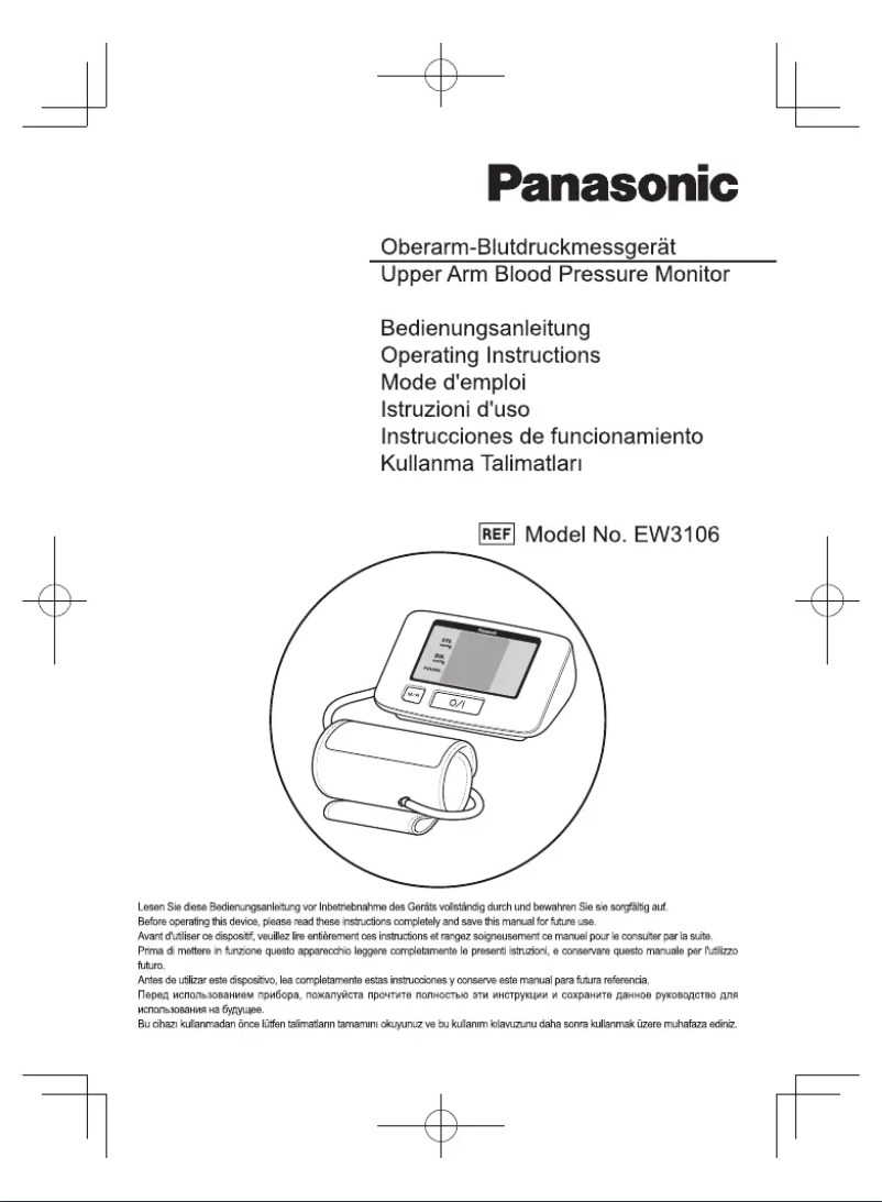 Page n°1 - Manuel utilisateur Panasonic EW-3106