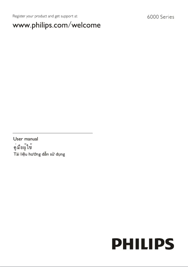 Page 1 de la notice Manuel utilisateur Philips 6000 series 55PUT6002S