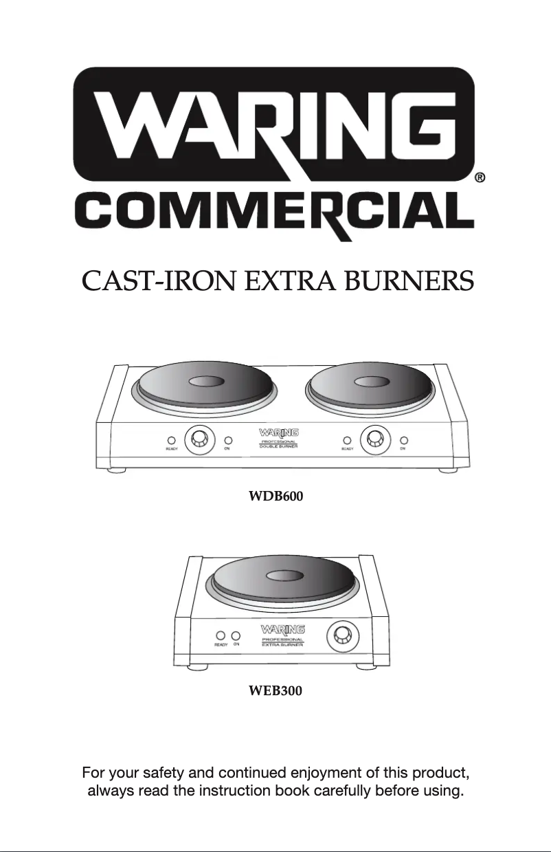 Page 1 de la notice Manuel utilisateur Waring Commercial WDB600