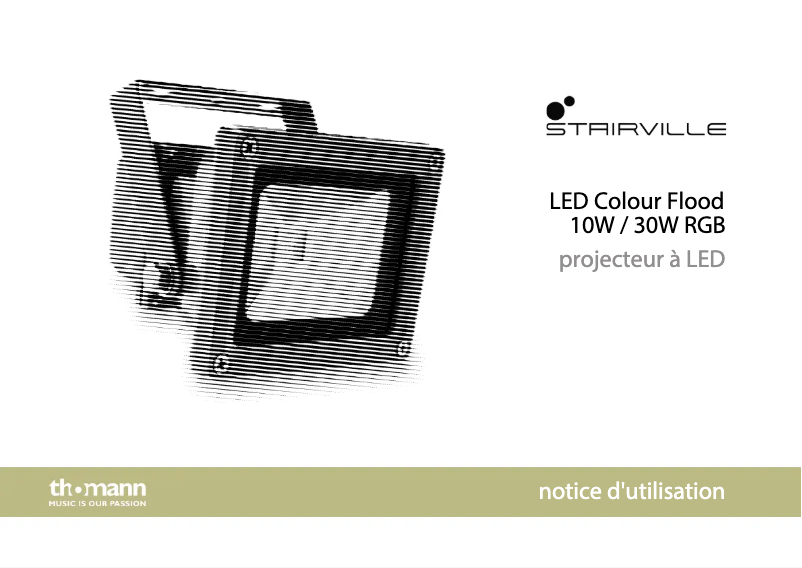 Page 1 de la notice Manuel utilisateur Stairville LED Colour Flood 30W RGB IP65