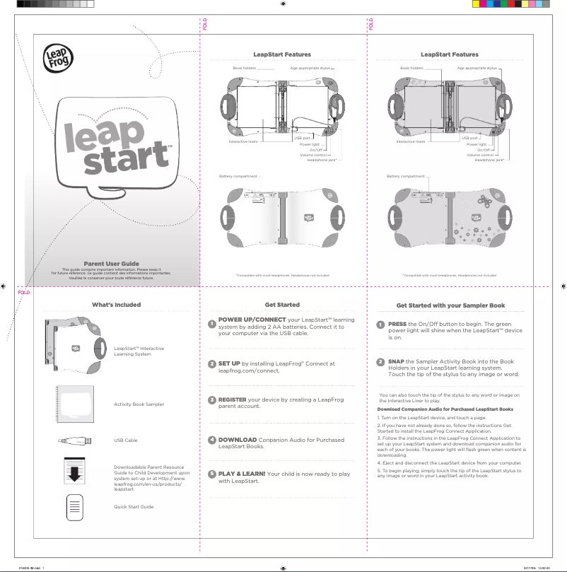 Image de la première page du manuel de l'appareil LeapStart