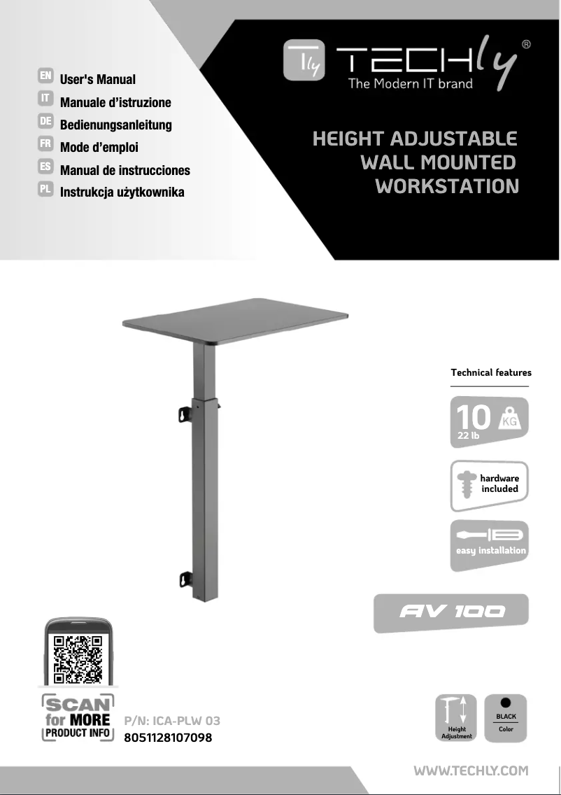 Image de la première page du manuel de l'appareil ICA-PLW 03
