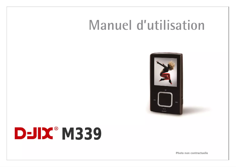Page 1 de la notice Manuel utilisateur D-Jix M339