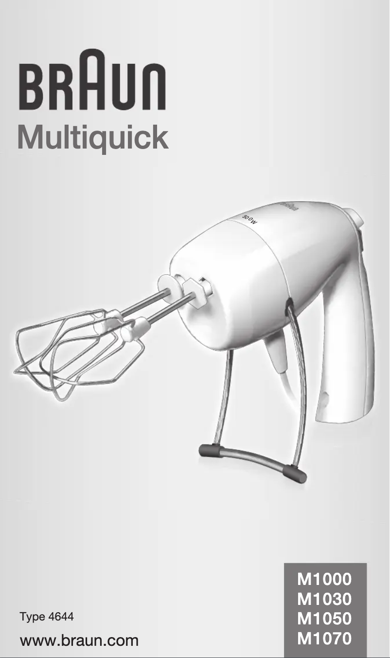 Image de la première page du manuel de l'appareil Multiquick M 1000