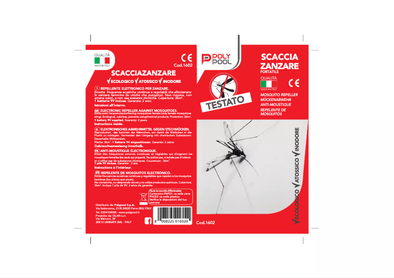 Page 1 de la notice Manuel utilisateur Ardes PP1602