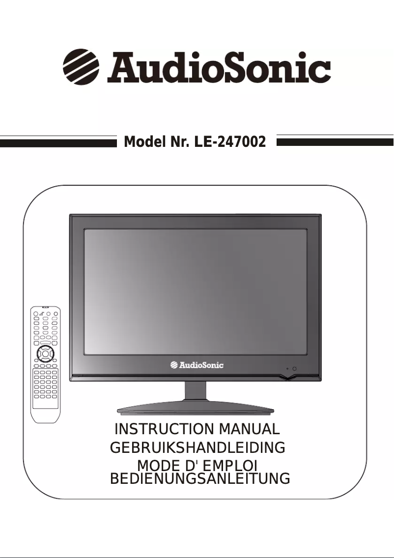 Page 1 de la notice Manuel utilisateur AudioSonic LE-247002