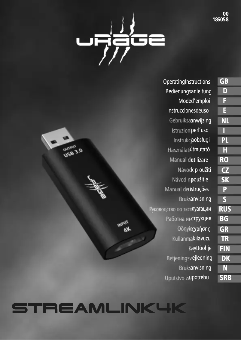 Page 1 de la notice Manuel utilisateur Hama 00186058