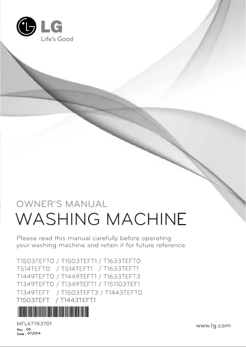 Página 1 del manual Manual de usuario LG T1503TEFT