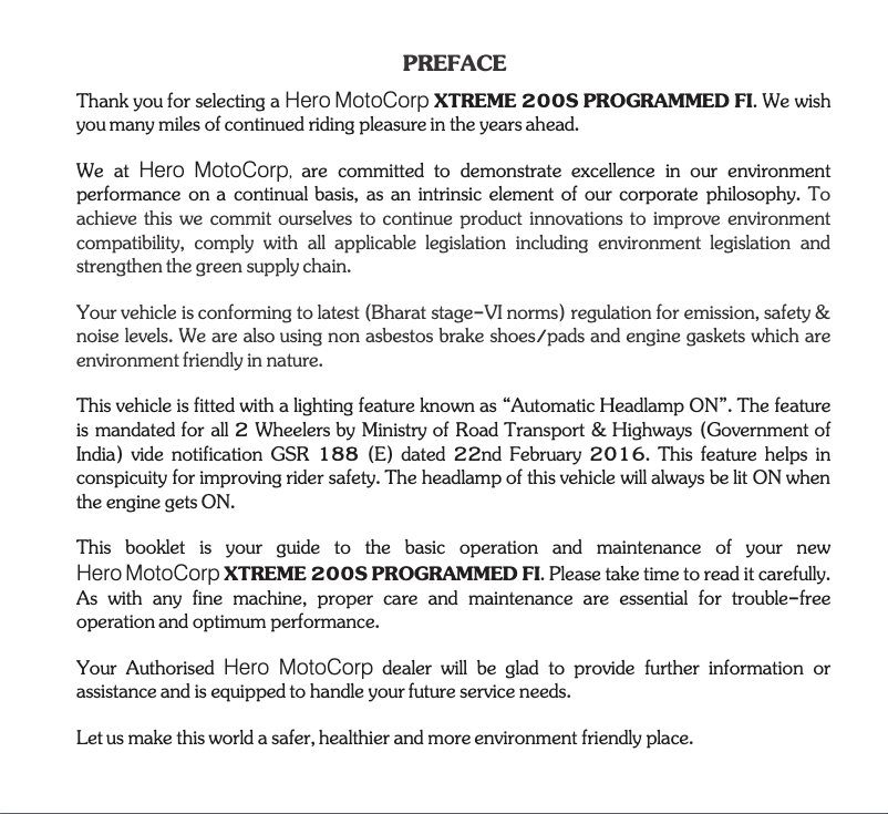 Página 1 del manual Manual de usuario Hero Xtreme 200S (2020)