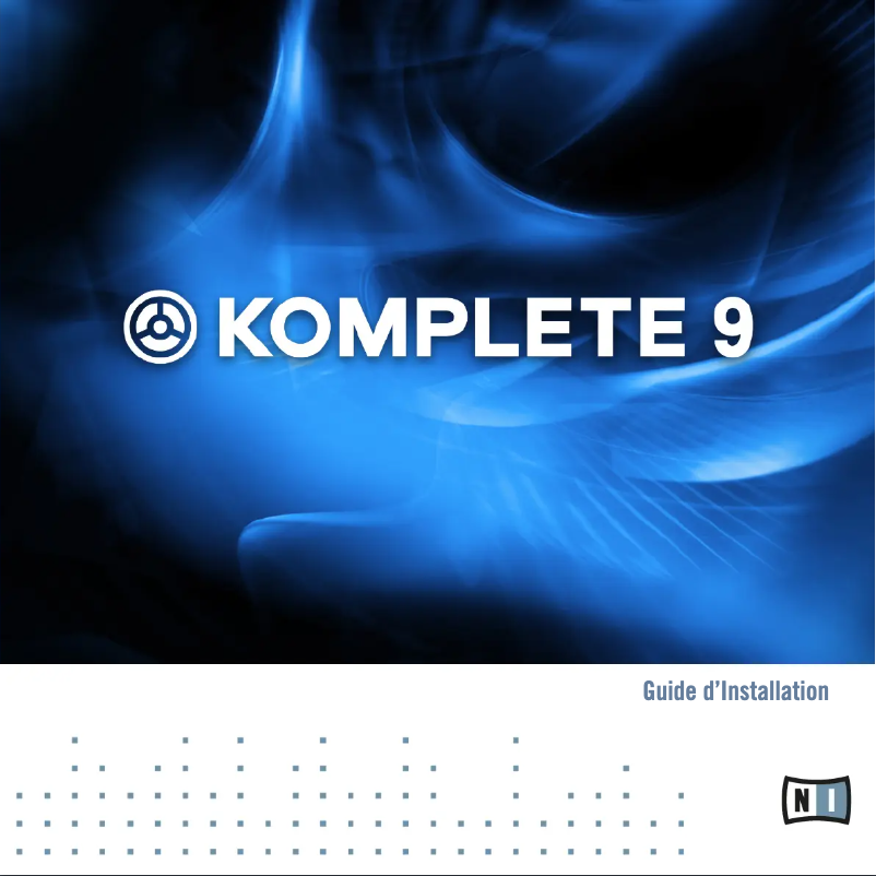 Page n°1 - Manuel utilisateur Native Instruments Komplete 9