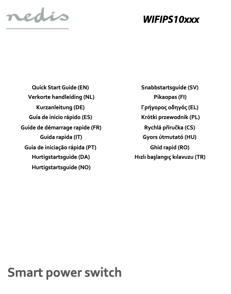 Image de la première page du manuel de l'appareil WIFIPS10WT