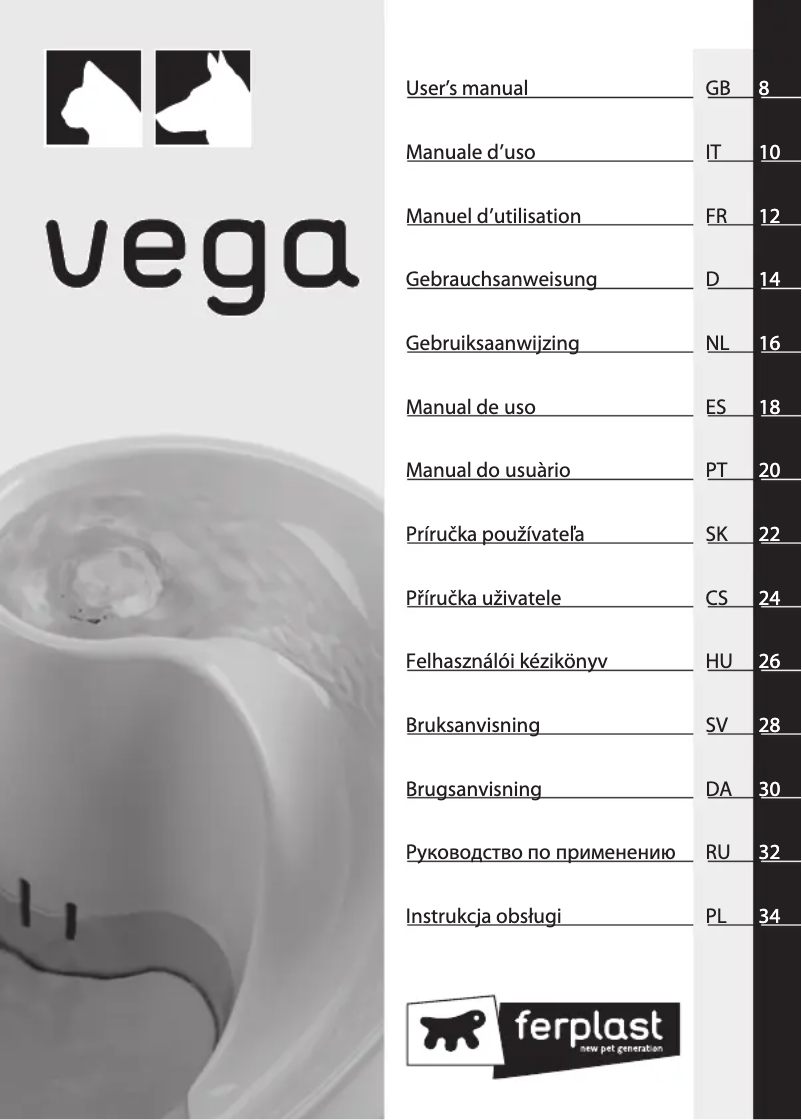 Page n°1 - Manuel utilisateur Ferplast Vega Sanitized
