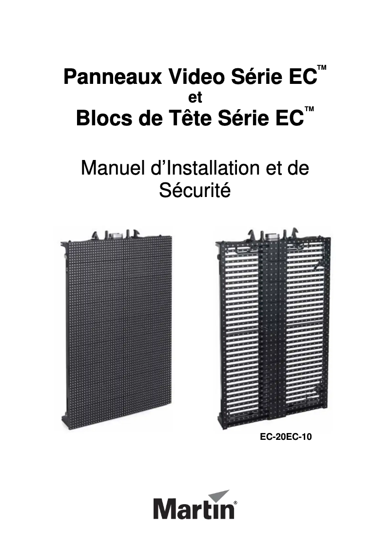 Page n°1 - Manuel utilisateur Martin EC-10