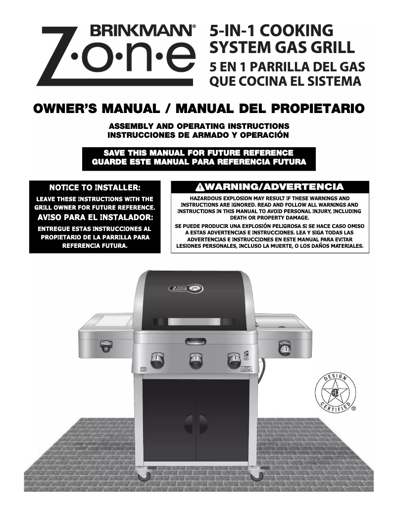 Page n°1 - Manuel utilisateur Brinkmann 810-2390-SB