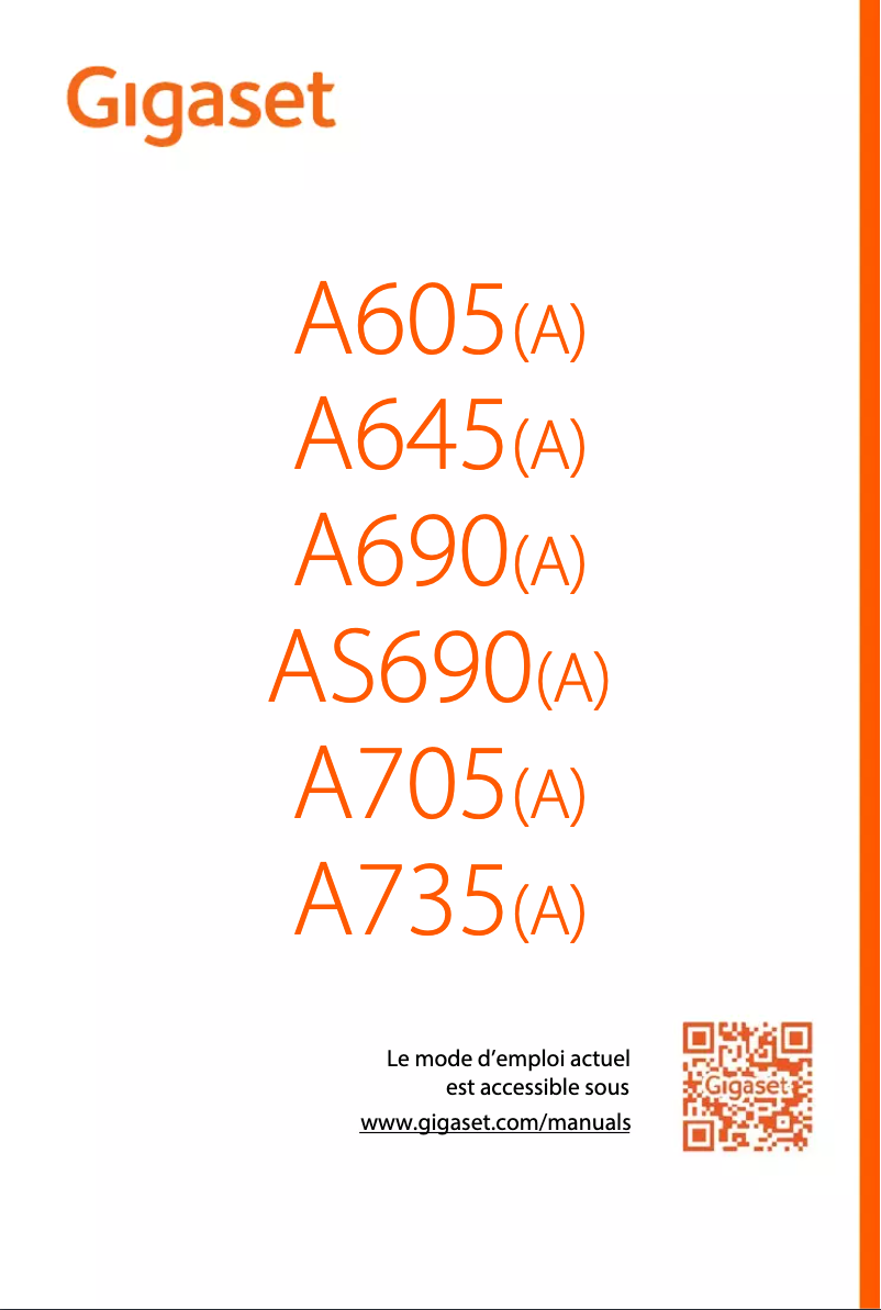 Page n°1 - Manuel utilisateur Gigaset A735A