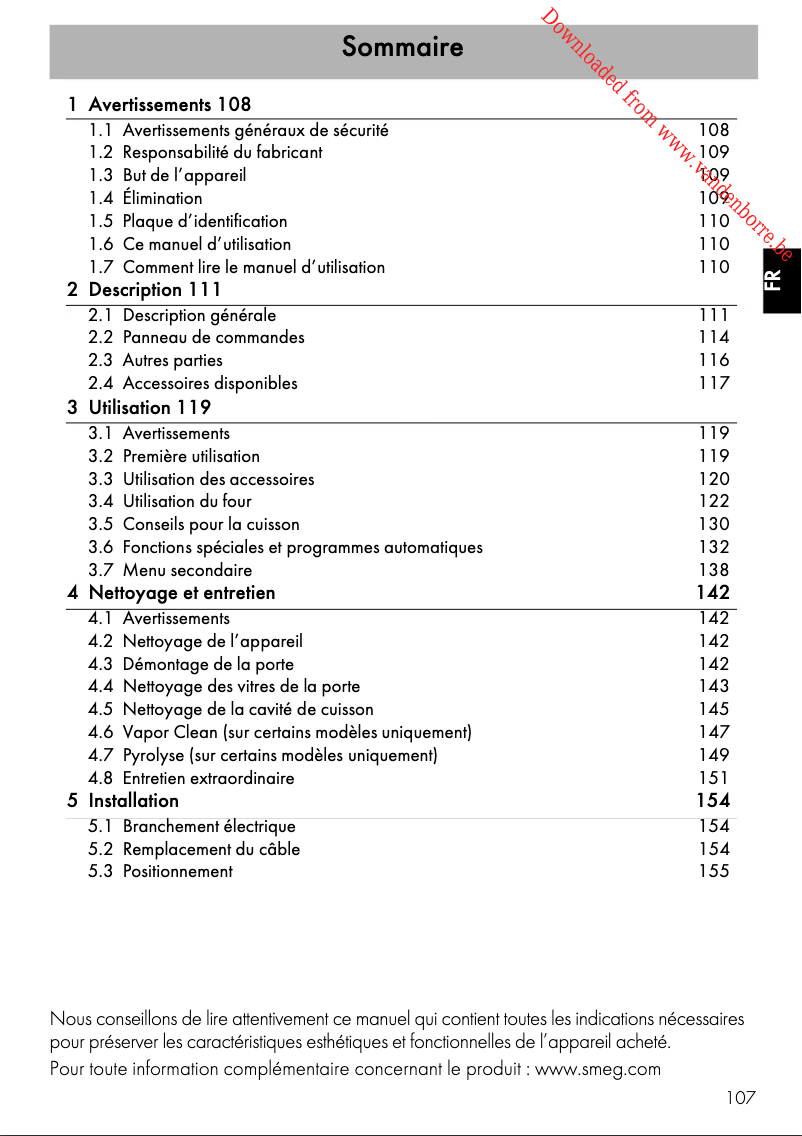 Página 1 del manual Manual de usuario Smeg SFP6390XE