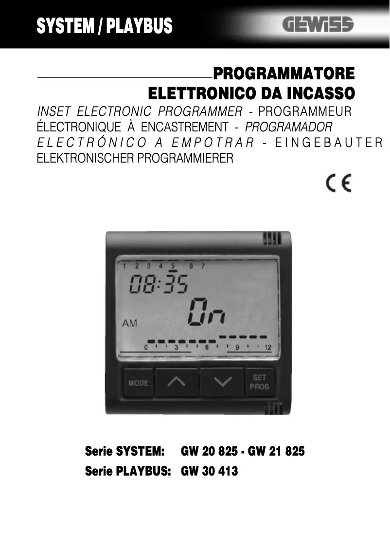 Imagen de la primera página del manual del dispositivo GW20825