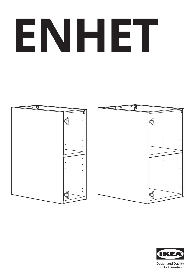 Página 1 del manual Manual de usuario Ikea ENHET 405.144.32