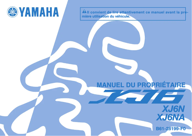Page 1 de la notice Manuel utilisateur Yamaha XJ6-N (2014)