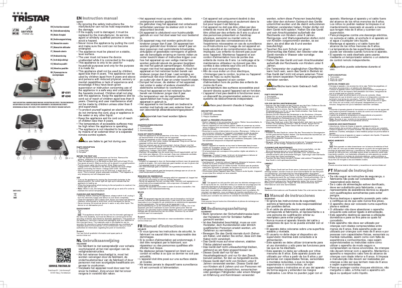 Página 1 del manual Manual de usuario TriStar KP-6248