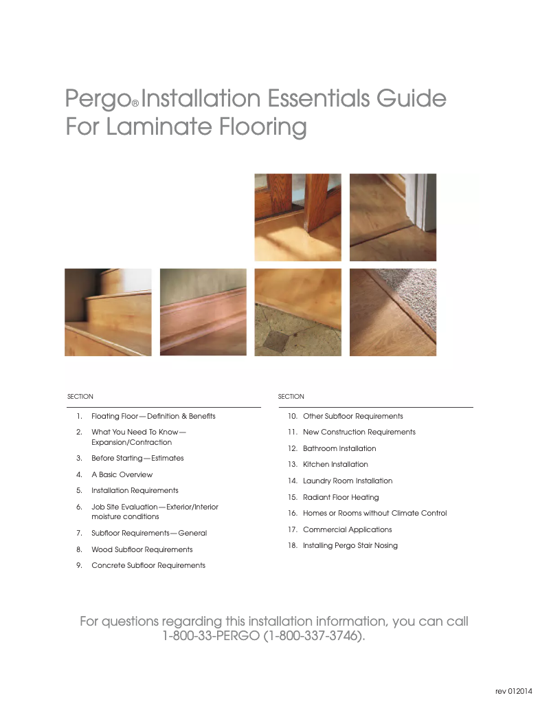 Page n°1 - Manuel utilisateur Pergo Slab 4V