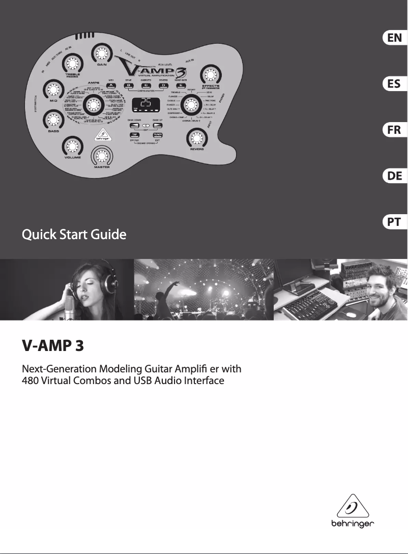 Page 1 de la notice Manuel utilisateur Behringer V-AMP 3