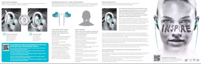 Page n°1 - Manuel utilisateur Yurbuds Inspire 400