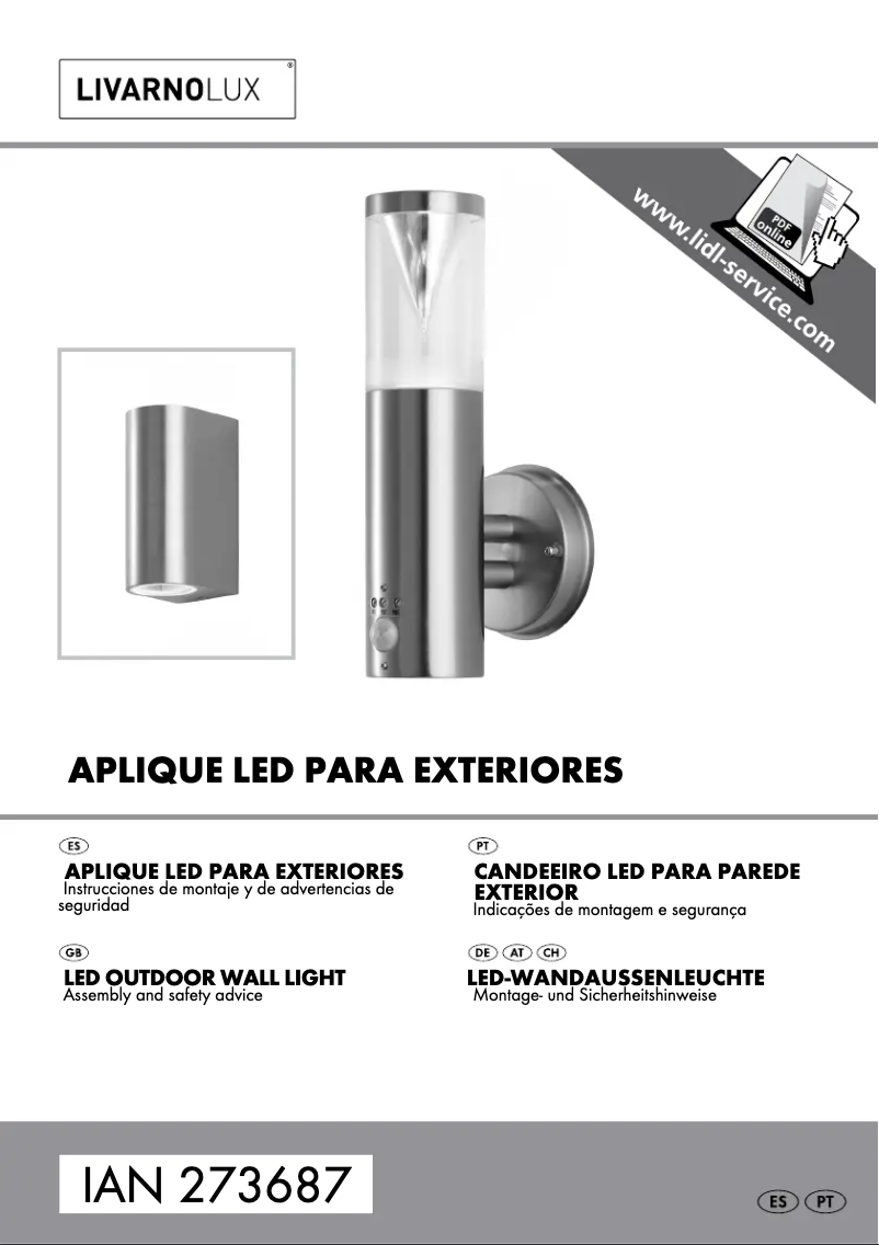 Página 1 del manual Manual de usuario Livarno Lux IAN 273687