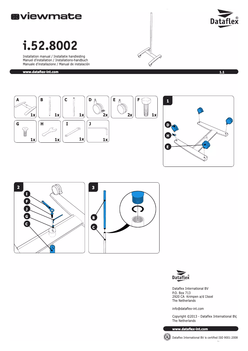 Image de la première page du manuel de l'appareil ViewMate-i Trolleyframe