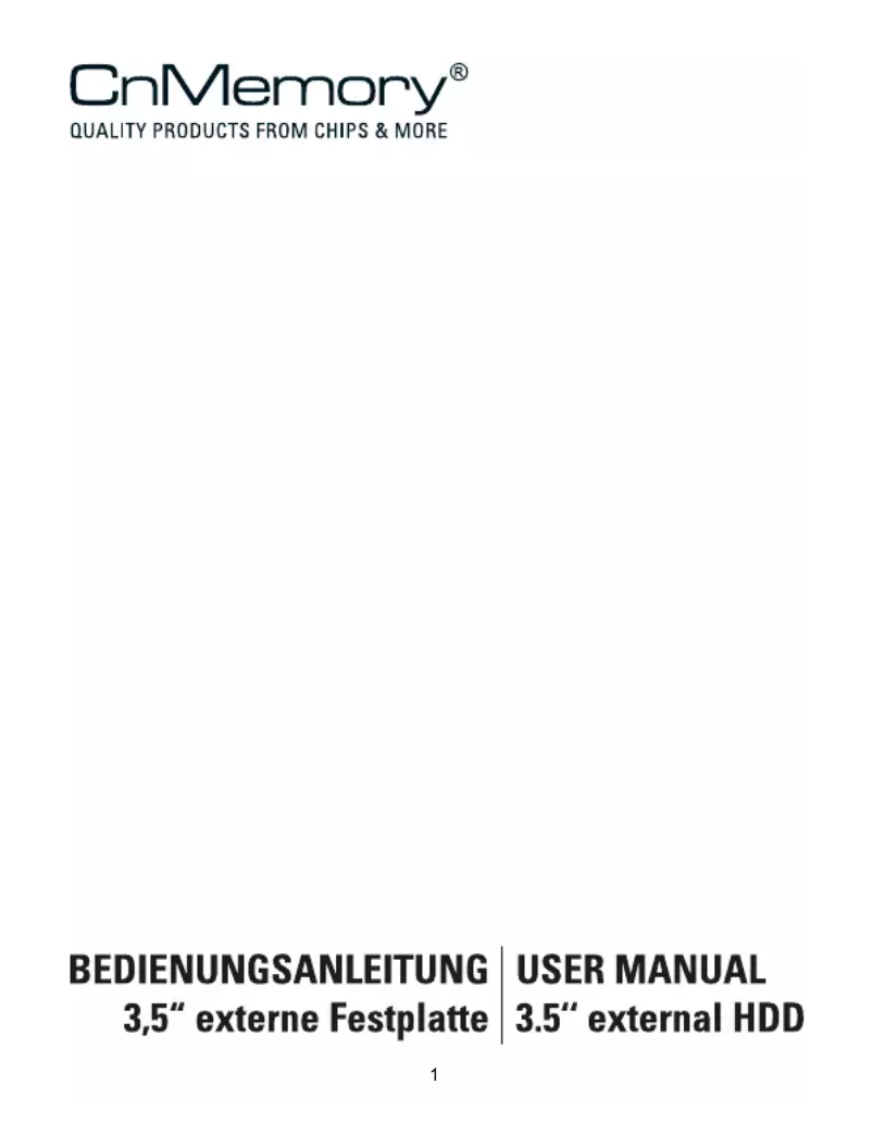 Page n°1 - Manuel utilisateur CnMemory Airy