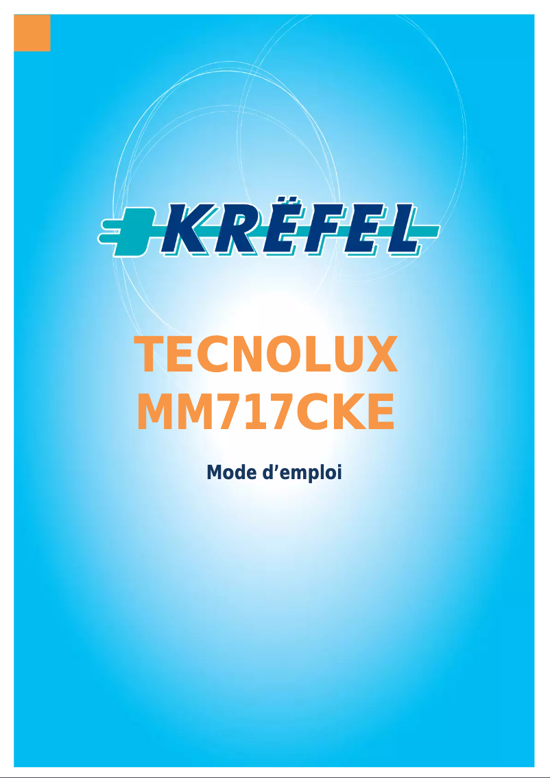 Page n°1 - Manuel utilisateur Tecnolux MM717CKE