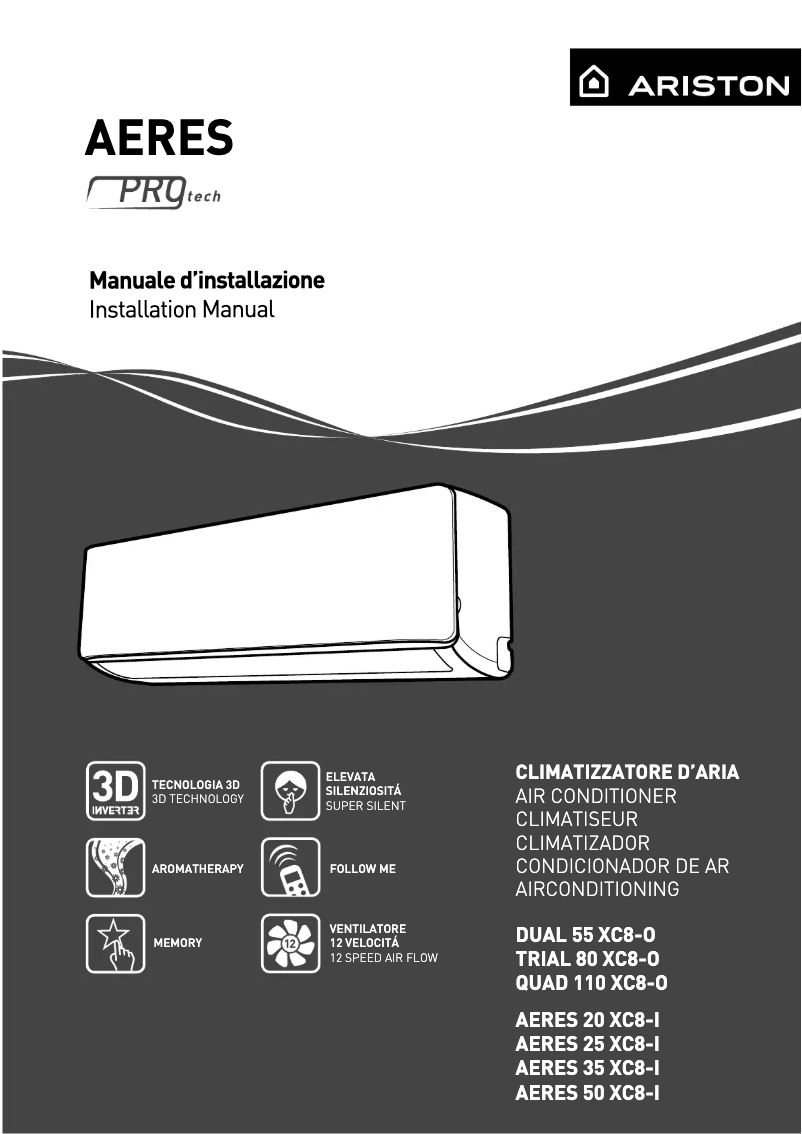Image de la première page du manuel de l'appareil Aeres 20 XC8-I